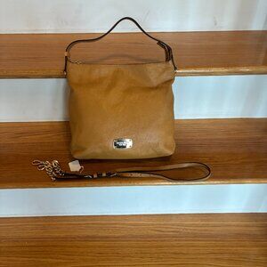 Michael Kors Bedford Medium Pebble Leather Top Zip Shoulder/Crossbody Bag